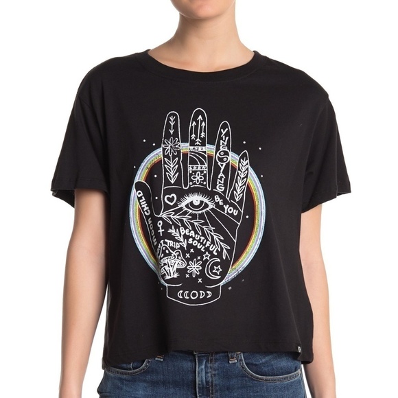 Circle X Hamsa Astrology Graphic Tee - Picture 1 of 3